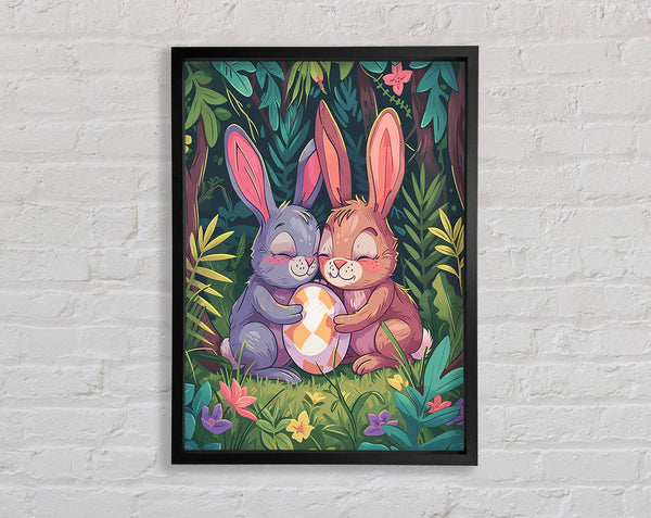 Easter Bunnies Framed Print