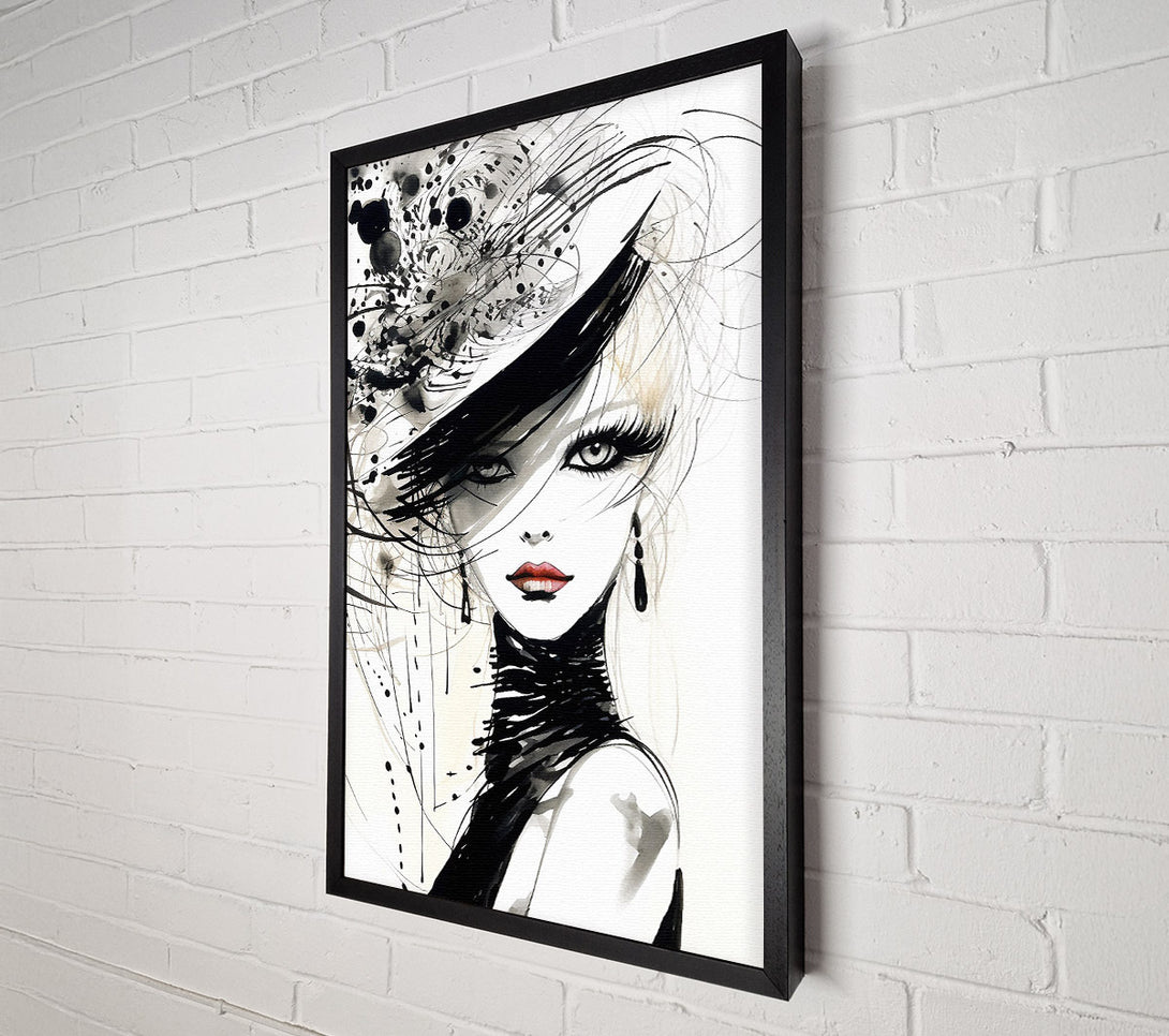  A Canvas Print of Eighties Style High Fashion Canvas Art