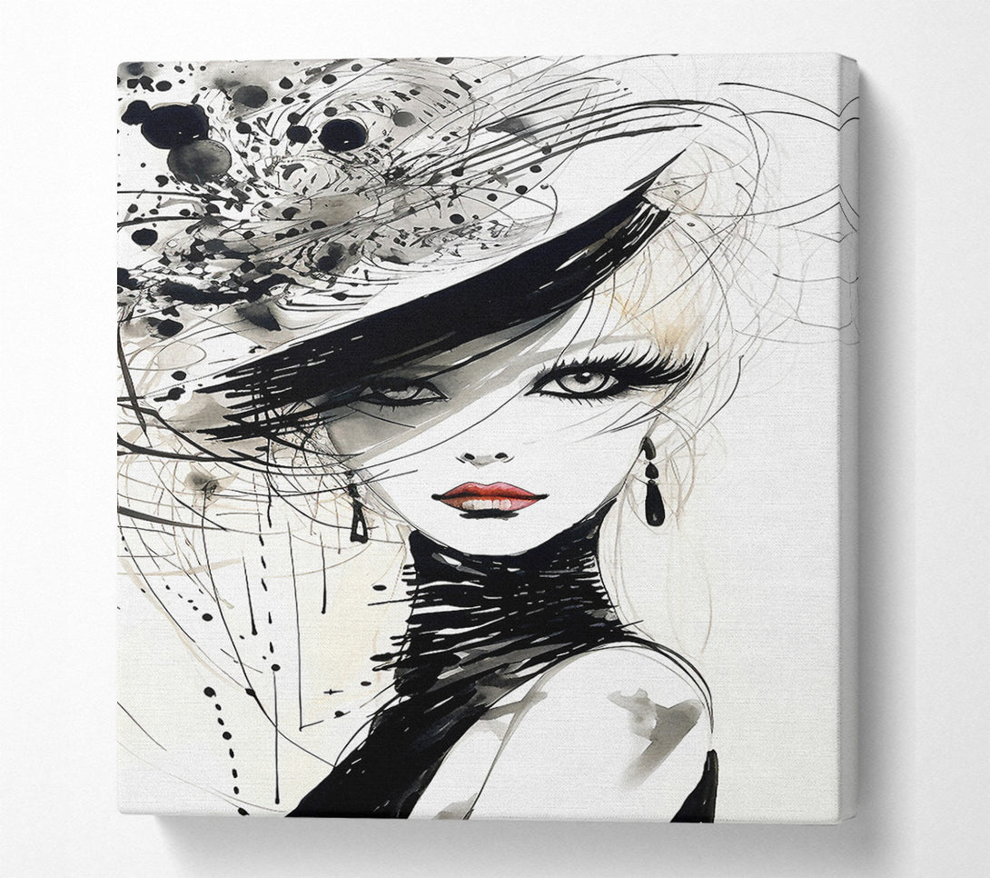  A Canvas Print of Eighties Style High Fashion Canvas Art