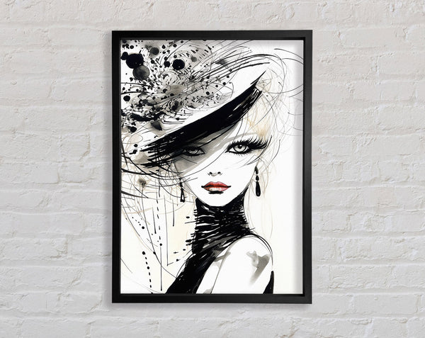 Eighties Style High Fashion Framed Print