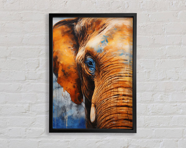 Elephant Watercolour Framed Print