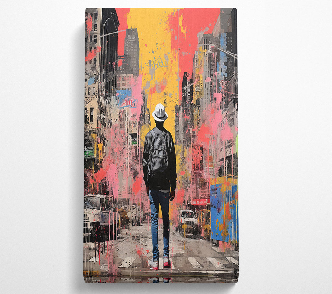  A Canvas Print of Explore The City Urban Canvas Print