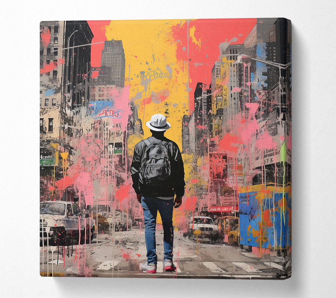  A Canvas Print of Explore The City Urban Canvas Print