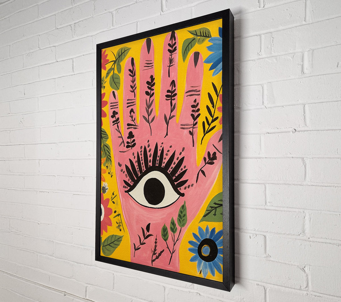  A Canvas Print of Eye Hand Art Canvas Print