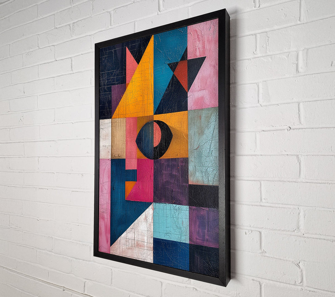  A Canvas Print of Eye In The Squares Canvas Wall Art