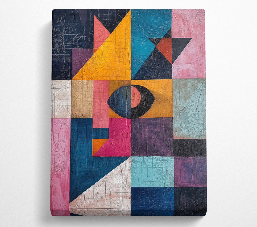  A Canvas Print of Eye In The Squares Canvas Wall Art