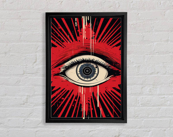 Eye Retro Framed Print