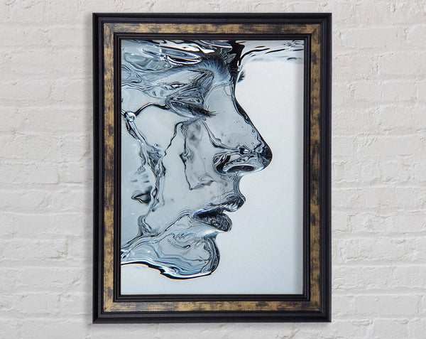 Face Made Of Water Framed Print