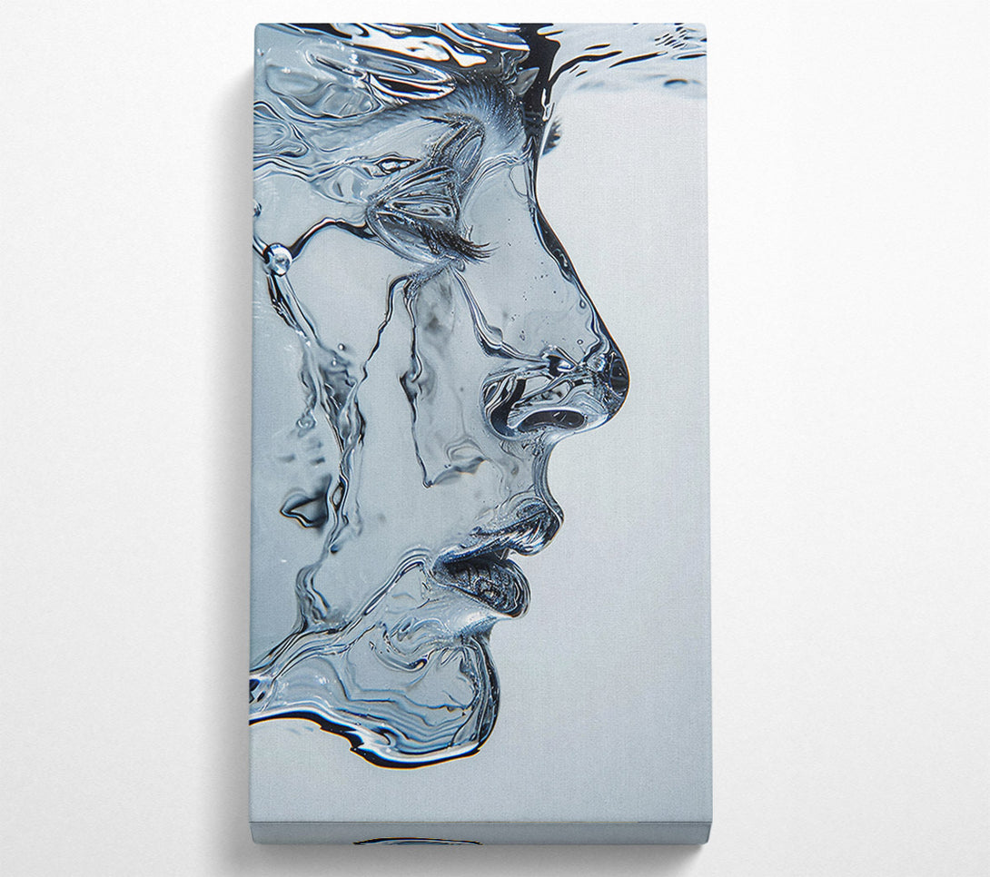  A Canvas Print of Face Made Of Water Canvas Art