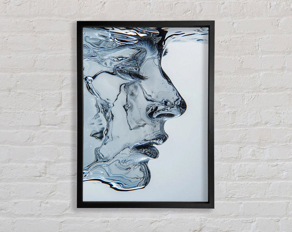Face Made Of Water Framed Print