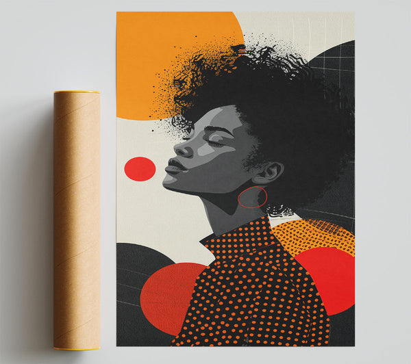 Face Of Abstract Print