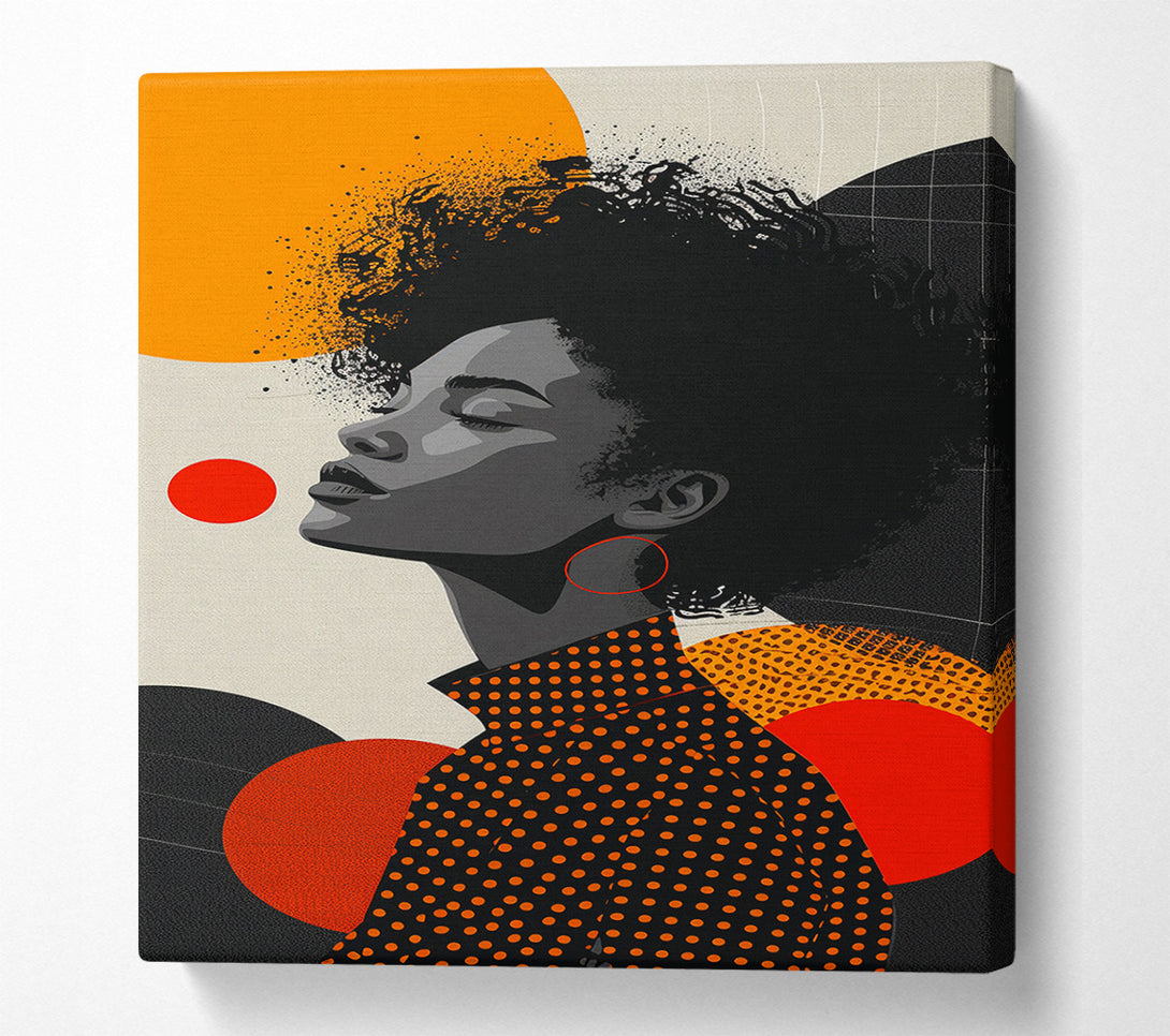  A Canvas Print of Face Of Abstract Canvas Print
