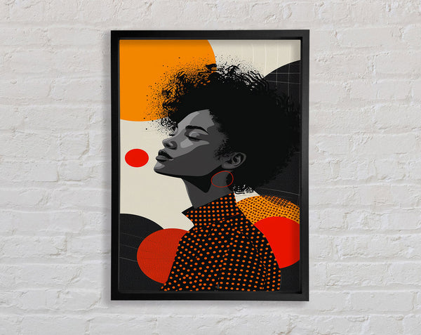 Face Of Abstract Framed Print