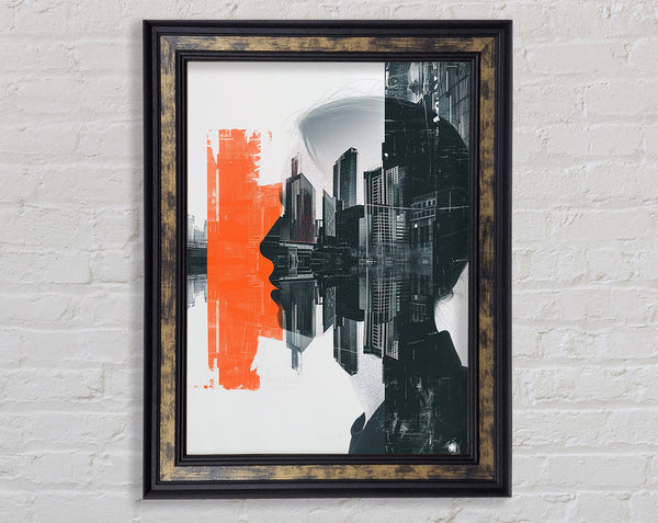 Face Of The City Framed Print