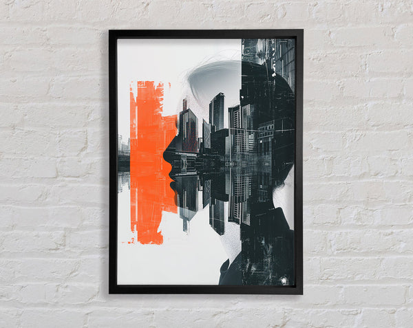Face Of The City Framed Print