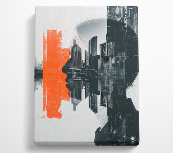  A Canvas Print of Face Of The City Canvas Wall Art