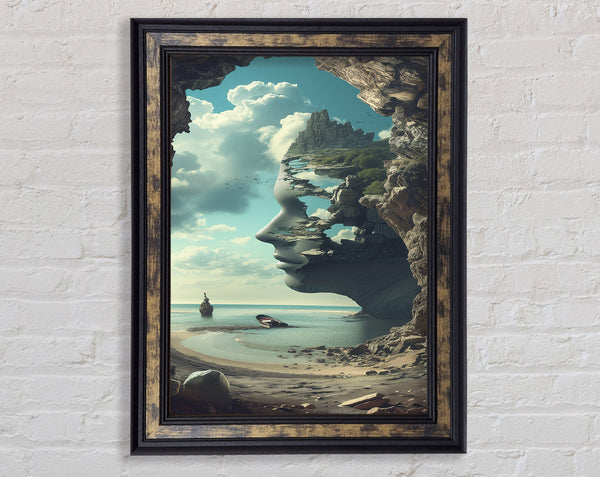 Face Of The Earth Framed Print