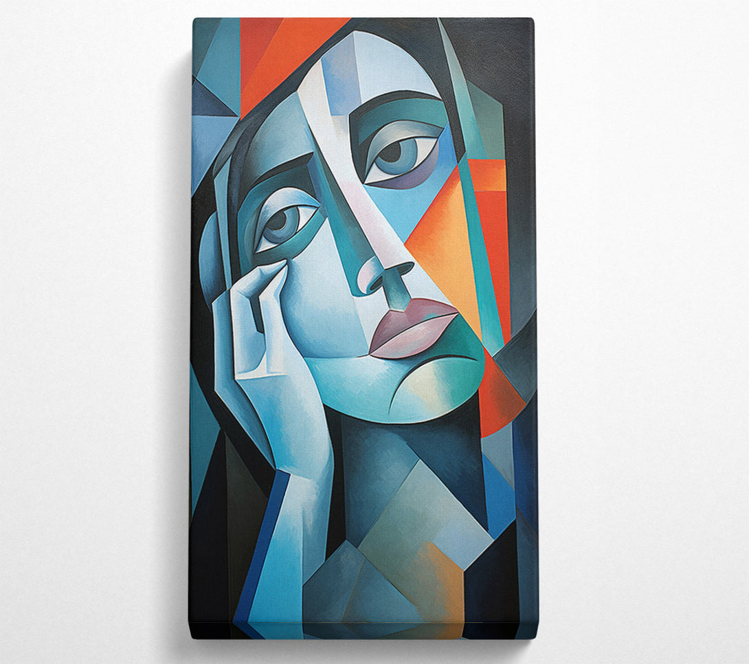  A Canvas Print of Face Shapes Cubism Canvas Art