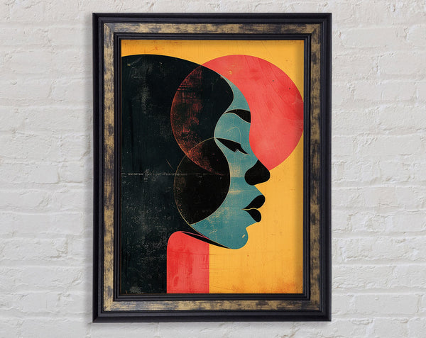 Face To The Right Framed Print