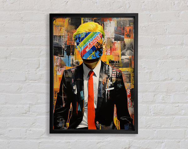 Faceless Society Framed Print
