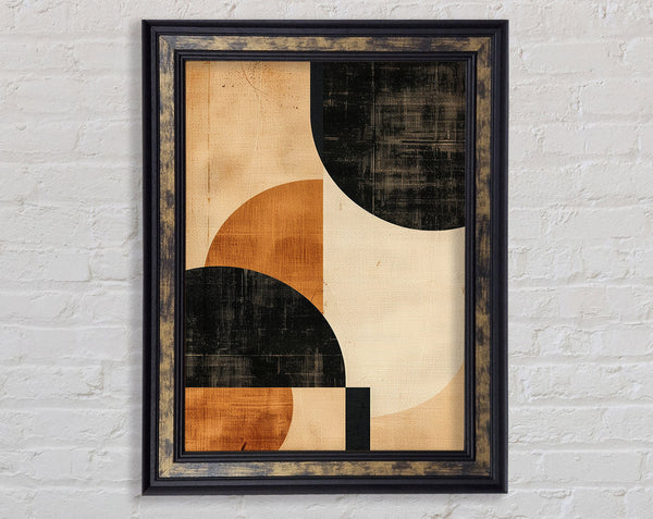 Faded Shapes Framed Print