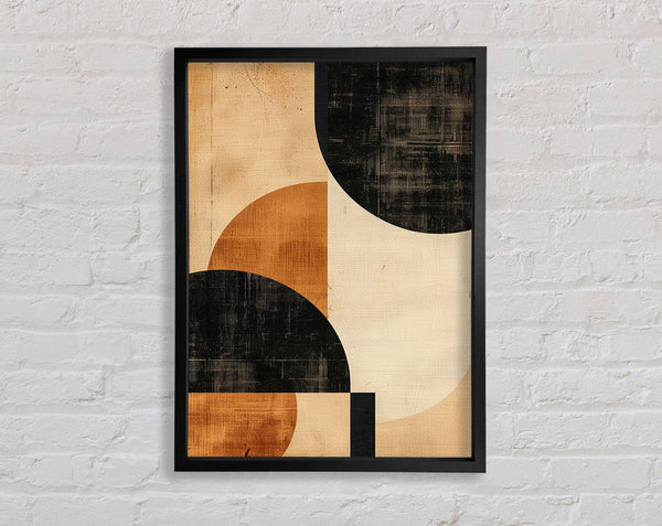 Faded Shapes Framed Print