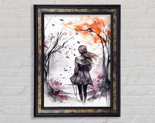 Fallen Leaves Framed Print