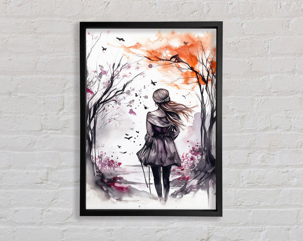 Fallen Leaves Framed Print