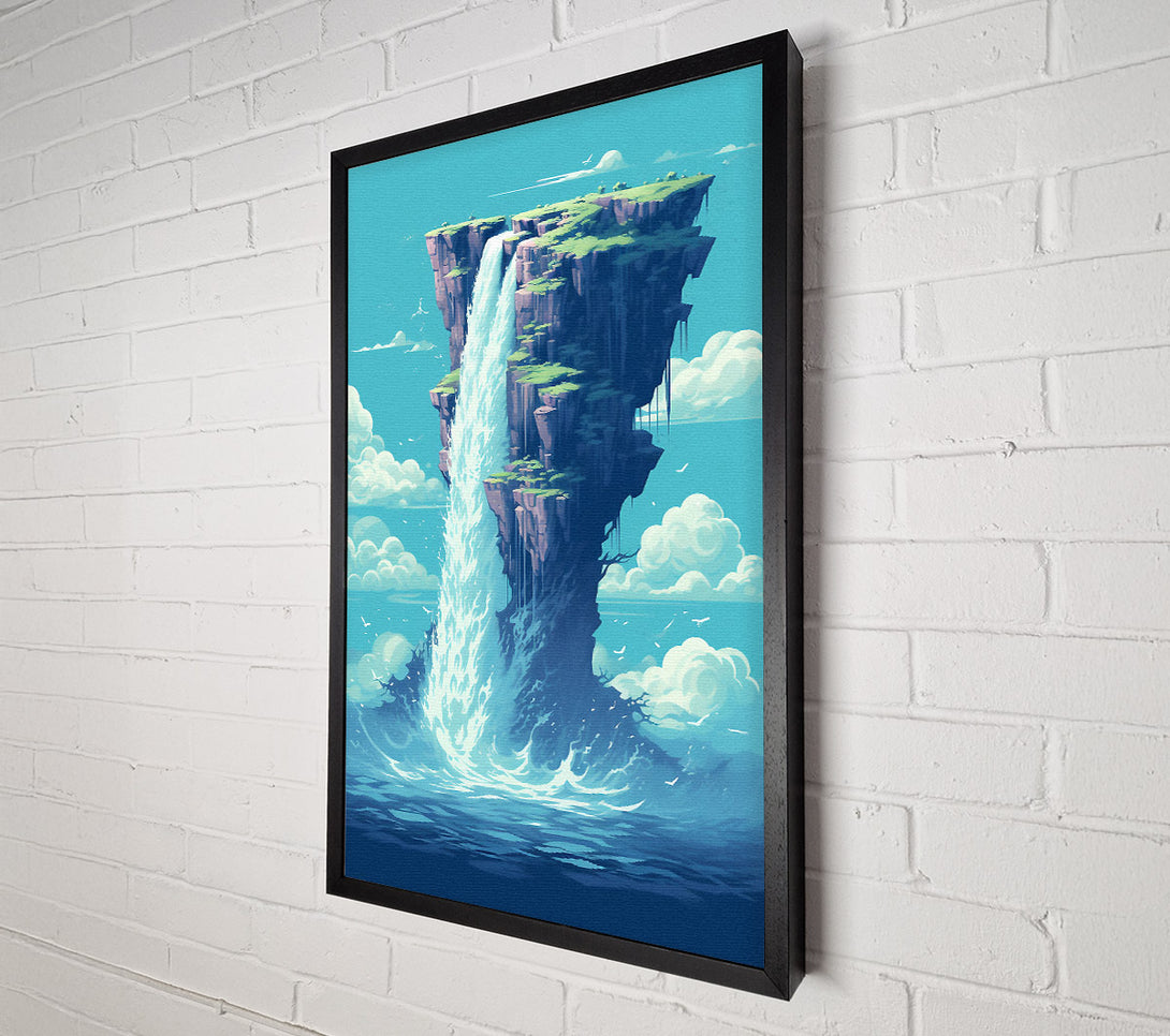  A Canvas Print of Fantasy Waterfall Canvas Wall Art