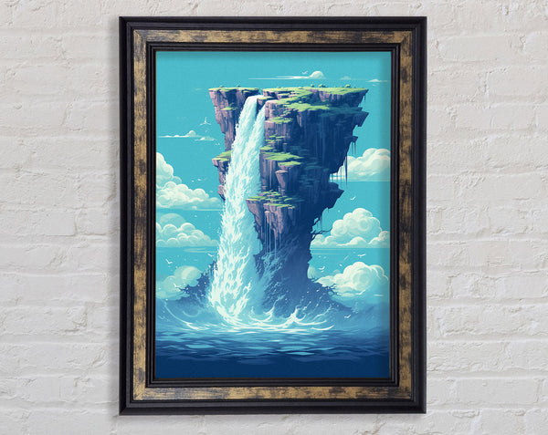 Fantasy Waterfall Framed Print