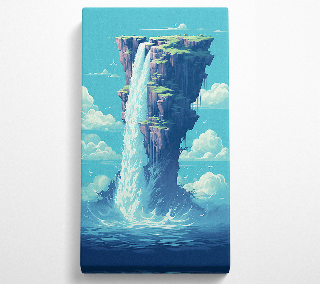  A Canvas Print of Fantasy Waterfall Canvas Wall Art