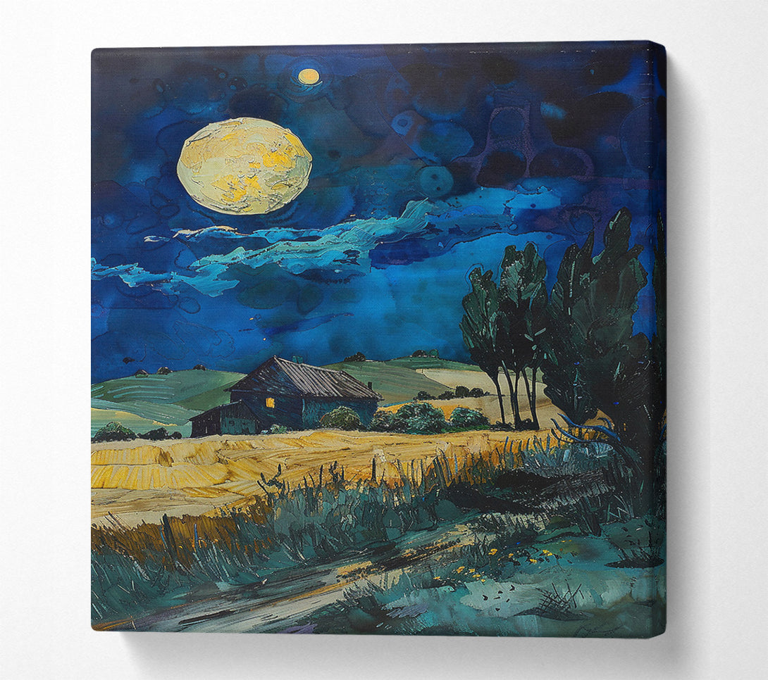  A Canvas Print of Farm Night Canvas Art
