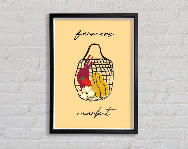 Farmers Market Art Framed Print