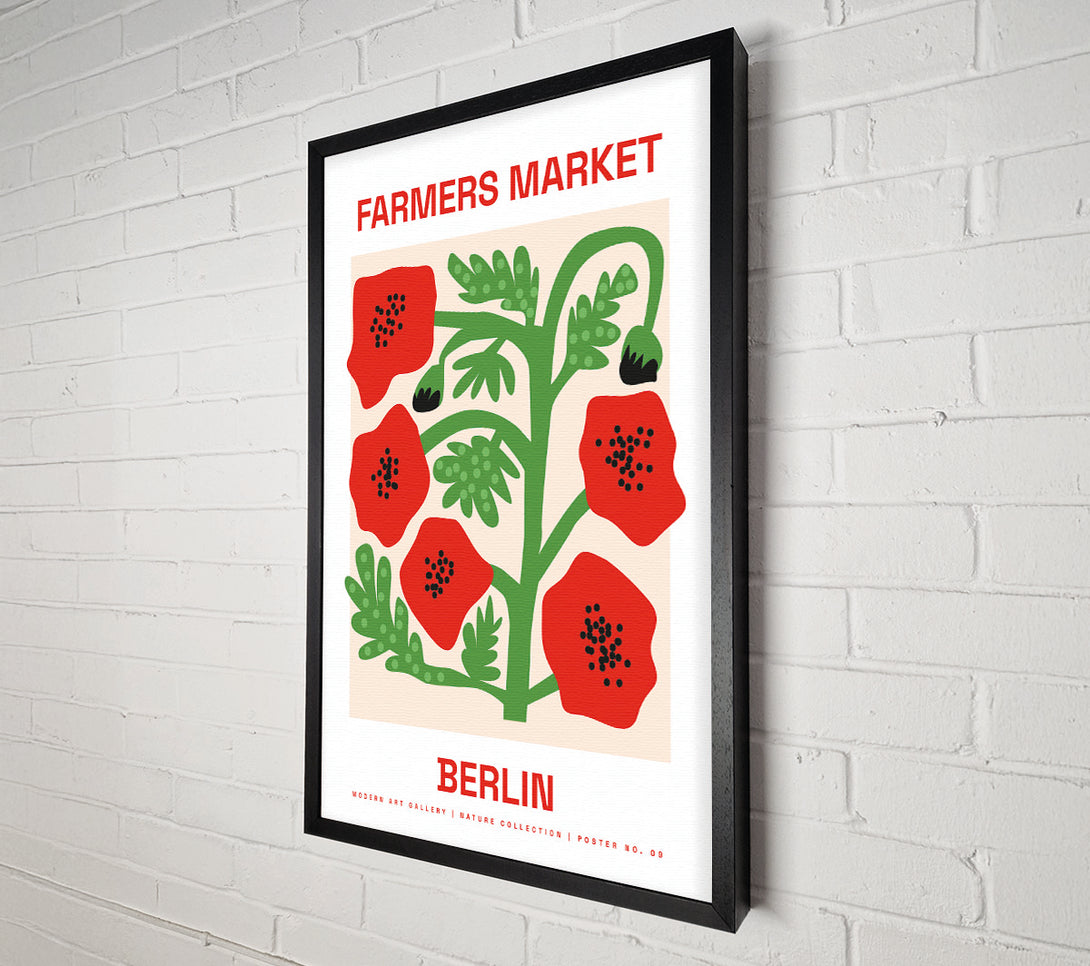  A Canvas Print of Farmers Market Berlin Canvas Print