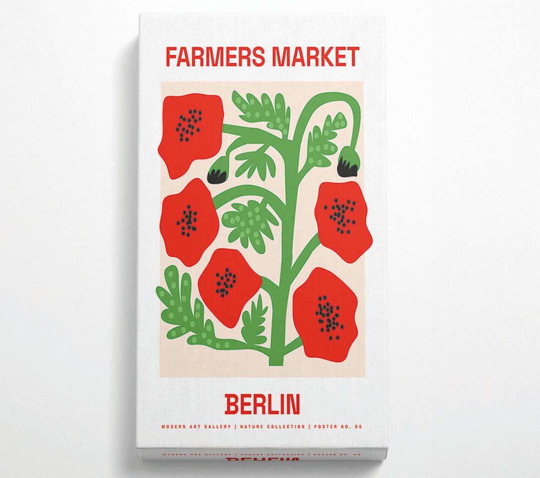 A Canvas Print of Farmers Market Berlin Canvas Print