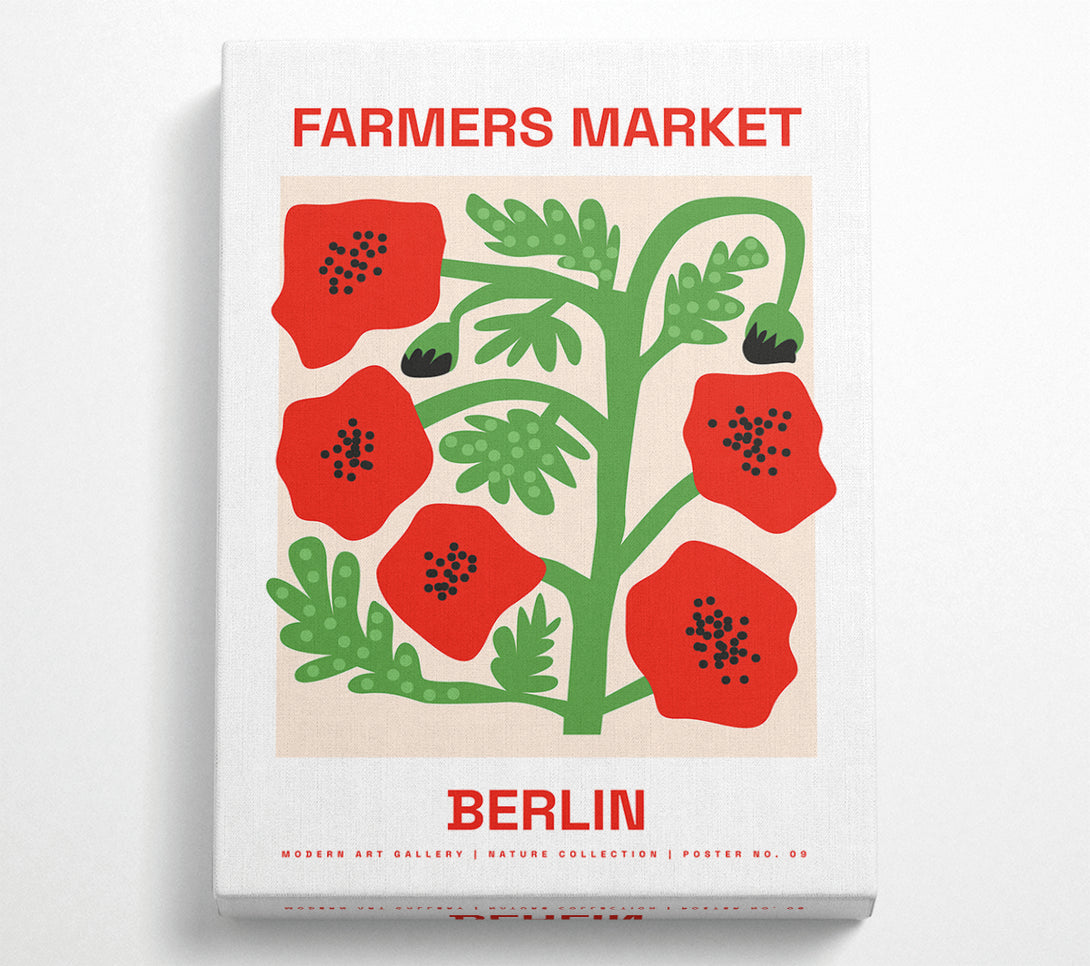  A Canvas Print of Farmers Market Berlin Canvas Print