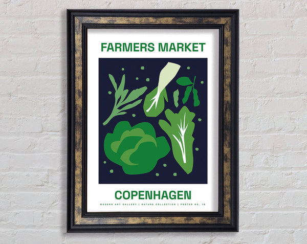 Farmers Market Copenhagen Framed Print