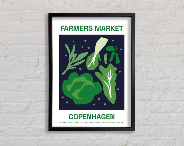 Farmers Market Copenhagen Framed Print