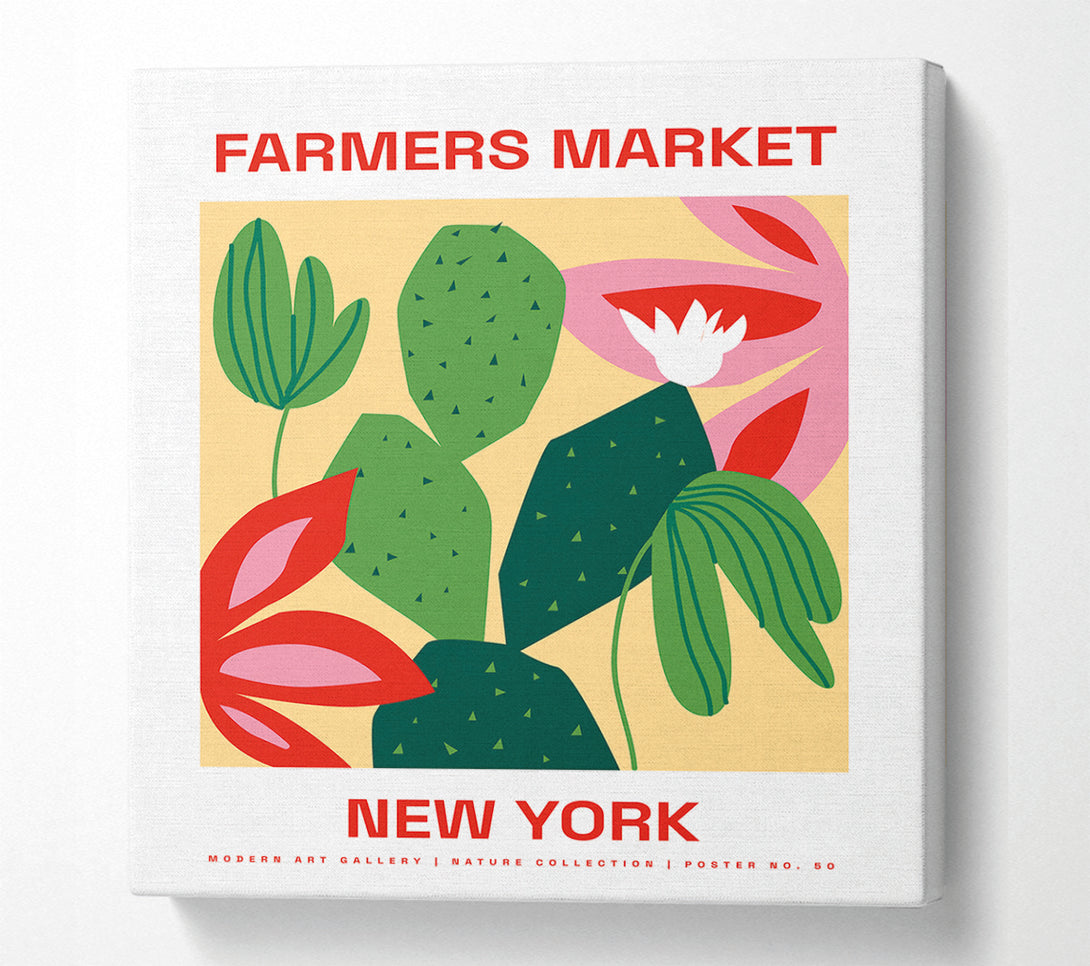  A Canvas Print of Farmers Market New York Canvas Print