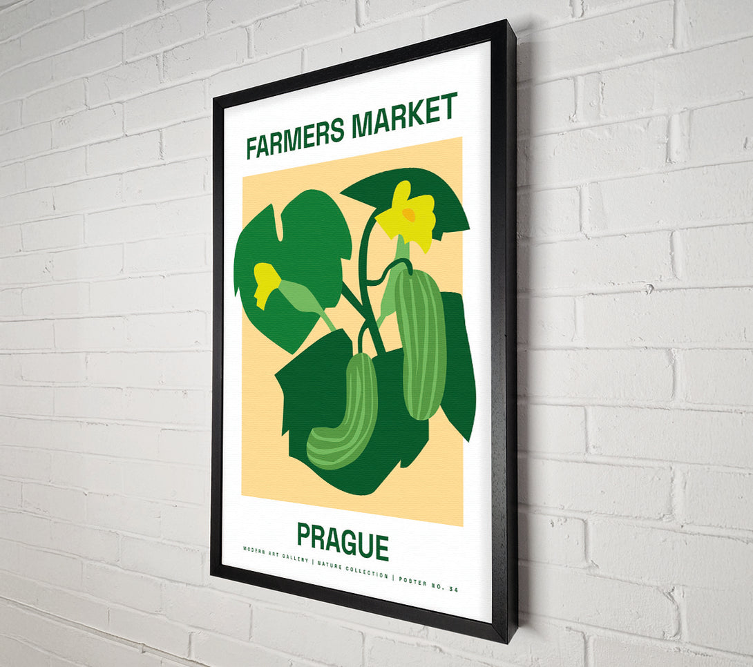  A Canvas Print of Farmers Market Prague Canvas Wall Art