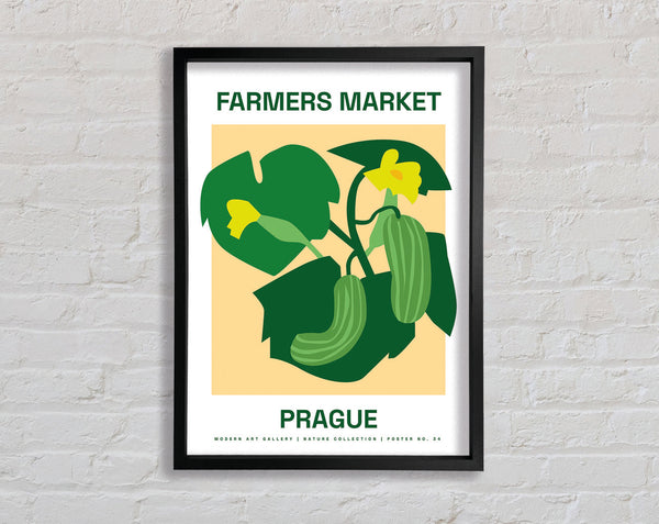 Farmers Market Prague Framed Print