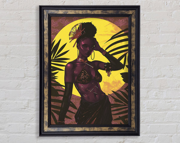 Fashion And Sun Framed Print