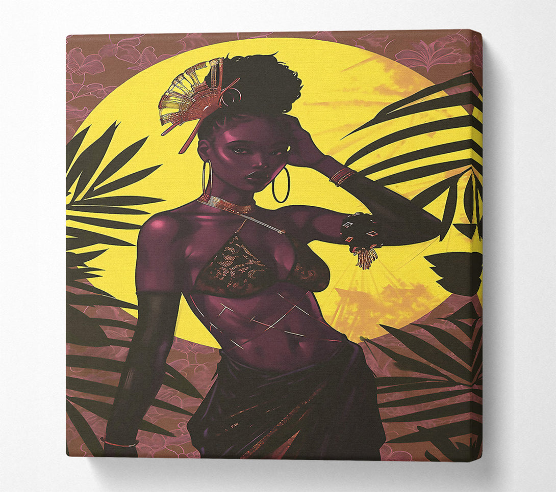  A Canvas Print of Fashion And Sun Canvas Print