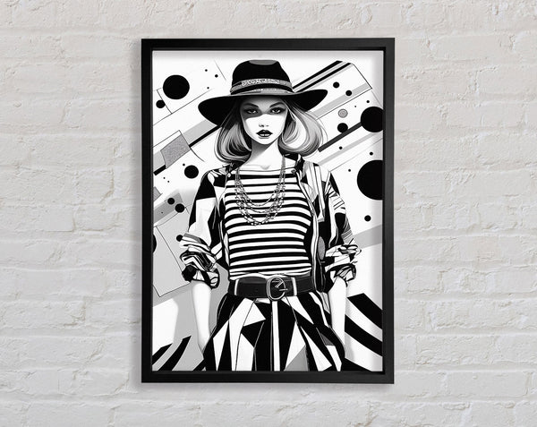 Fasion Walk Framed Print
