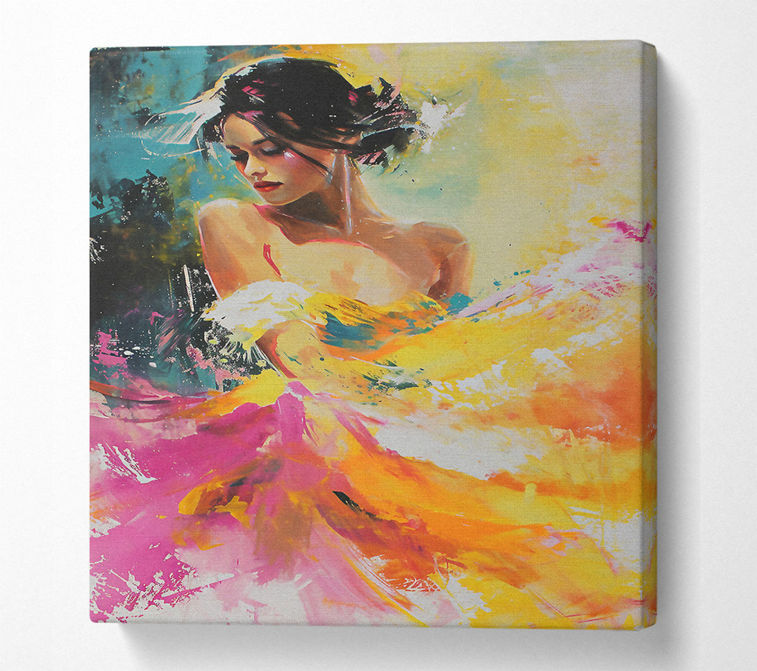 A Canvas Print of Feminine Art Abstract Canvas Art