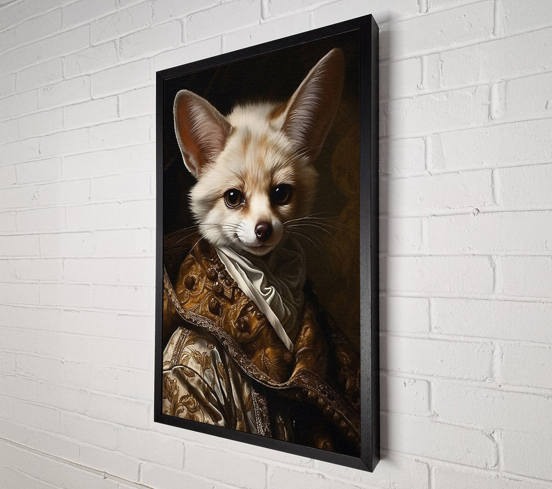  A Canvas Print of Fennec Fox Renaisance Canvas Print