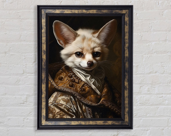 Fennec Fox Renaisance Framed Print