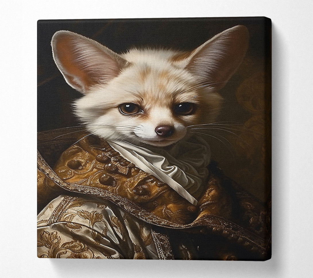  A Canvas Print of Fennec Fox Renaisance Canvas Print