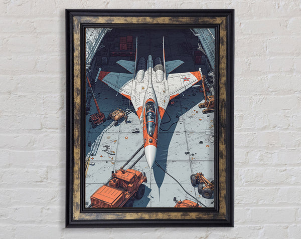 Fighter Jet Wars Framed Print