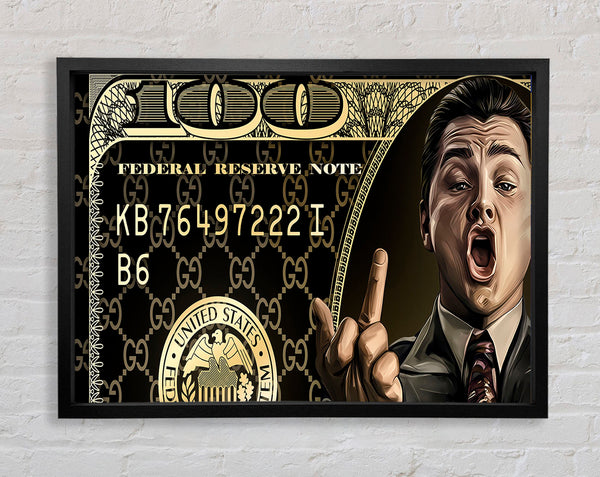Flash The Dollars Framed Print